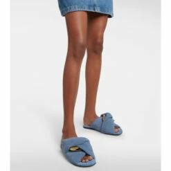 JW Anderson Chain Twist Denim Sandals 9 JW Anderson Chain Twist Denim Sandals -Proenza Schouler Discount Store unnamed file 125