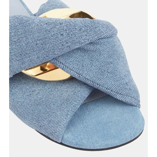 JW Anderson Chain Twist Denim Sandals 7 JW Anderson Chain Twist Denim Sandals - Image 5