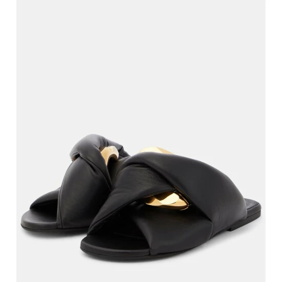 JW Anderson Chain Twist Leather Sandals 6 JW Anderson Chain Twist Leather Sandals - Image 4