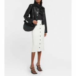 Proenza Schouler Rib-knit High-rise Midi Skirt