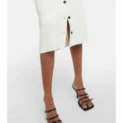 Proenza Schouler Rib-knit High-rise Midi Skirt -Proenza Schouler Discount Store unnamed file 176