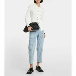 Proenza Schouler Chambray High-rise Cargo Jeans