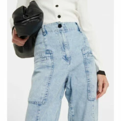 Proenza Schouler Chambray High-rise Cargo Jeans -Proenza Schouler Discount Store unnamed file 183