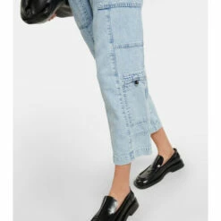 Proenza Schouler Chambray High-rise Cargo Jeans -Proenza Schouler Discount Store unnamed file 185