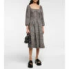 Proenza Schouler White Label Checked Cotton Poplin Midi Dress