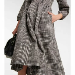Proenza Schouler White Label Checked Cotton Poplin Midi Dress -Proenza Schouler Discount Store unnamed file 212