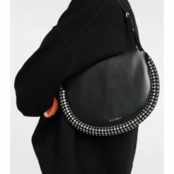 JW Anderson Bumper Leather And Crystal-embellished Shoulder Bag