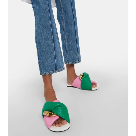 JW Anderson Chain Twist Leather Sandals 5 JW Anderson Chain Twist Leather Sandals - Image 3