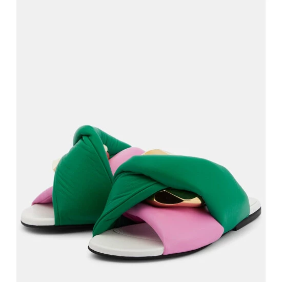 JW Anderson Chain Twist Leather Sandals 6 JW Anderson Chain Twist Leather Sandals - Image 4