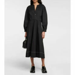 Proenza Schouler White Label Cotton Poplin Midi Dress