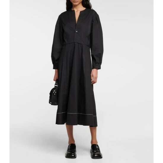 Proenza Schouler White Label Cotton Poplin Midi Dress 3 Proenza Schouler White Label Cotton Poplin Midi Dress