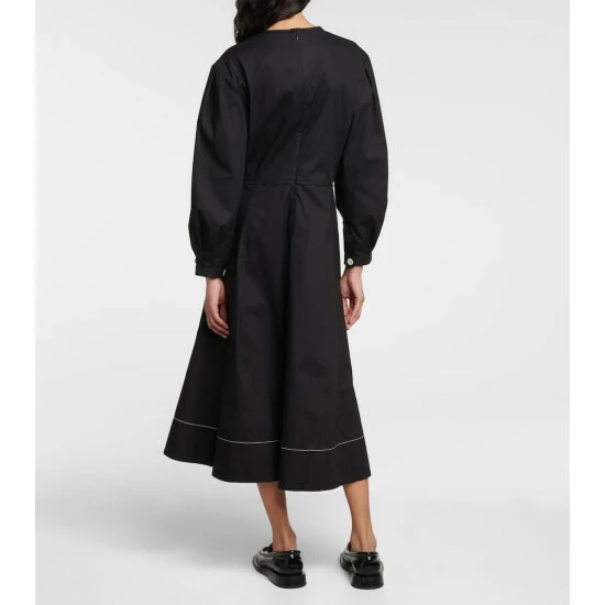 Proenza Schouler White Label Cotton Poplin Midi Dress 4 Proenza Schouler White Label Cotton Poplin Midi Dress - Image 2