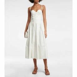 Proenza Schouler Cotton-blend Midi Dress