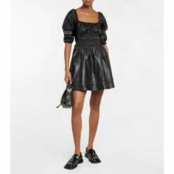 Proenza Schouler White Label Faux Leather Minidress