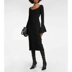 Proenza Schouler Ribbed-knit Silk-blend Midi Dress