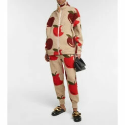 JW Anderson Printed High-neck Fleece Jacket