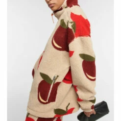 JW Anderson Printed High-neck Fleece Jacket -Proenza Schouler Discount Store unnamed file 371