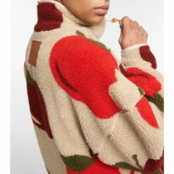 JW Anderson Printed High-neck Fleece Jacket -Proenza Schouler Discount Store unnamed file 372