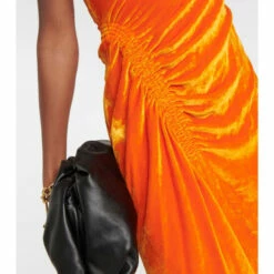 Proenza Schouler Ruched Velvet Midi Dress -Proenza Schouler Discount Store unnamed file 378