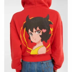 JW Anderson X Run Hany Printed Cotton Hoodie -Proenza Schouler Discount Store unnamed file 386