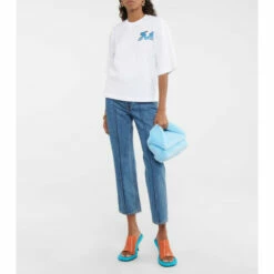 JW Anderson X Run Hany Logo Cotton T-shirt -Proenza Schouler Discount Store unnamed file 397