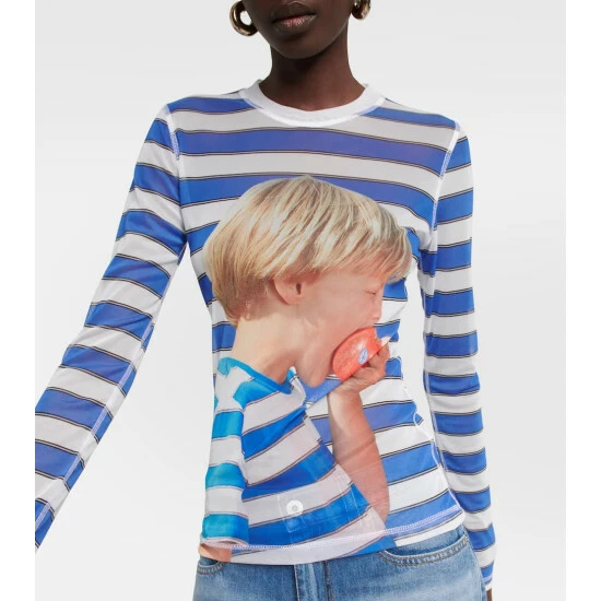 JW Anderson Printed Long-sleeved Mesh Top 5 JW Anderson Printed Long-sleeved Mesh Top - Image 3