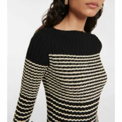 Proenza Schouler Striped Boat-neck Knit Midi Dress -Proenza Schouler Discount Store unnamed file 459