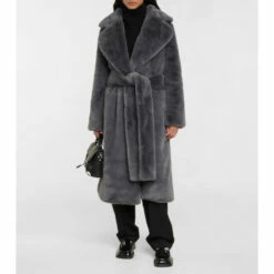 Proenza Schouler White Label Belted Faux Fur Coat