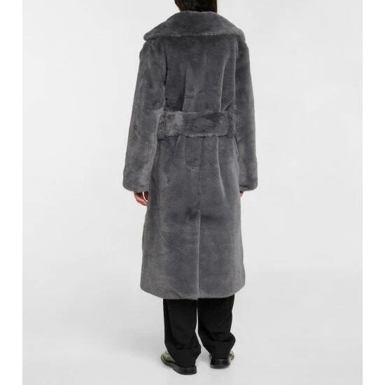 Proenza Schouler White Label Belted Faux Fur Coat 4 Proenza Schouler White Label Belted Faux Fur Coat - Image 2