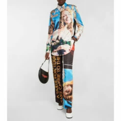 JW Anderson Printed Satin Straight Pants