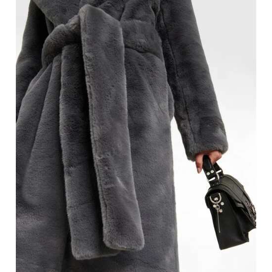 Proenza Schouler White Label Belted Faux Fur Coat 6 Proenza Schouler White Label Belted Faux Fur Coat - Image 4