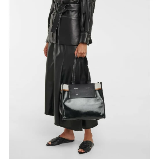 Proenza Schouler White Label Morris Large Coated Canvas Tote 3 Proenza Schouler White Label Morris Large Coated Canvas Tote