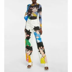 JW Anderson X Run Hany Print Straight-leg Jeans