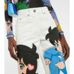 JW Anderson X Run Hany Print Straight-leg Jeans -Proenza Schouler Discount Store unnamed file 511