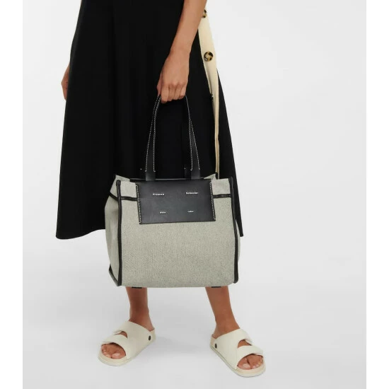 Proenza Schouler White Label Morris Large Canvas Tote 3 Proenza Schouler White Label Morris Large Canvas Tote