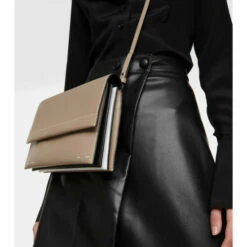 Proenza Schouler White Label Accordition Leather Shoulder Bag