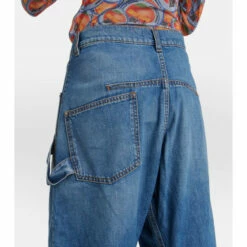 JW Anderson Twisted Embroidered Wide-leg Jeans -Proenza Schouler Discount Store unnamed file 559