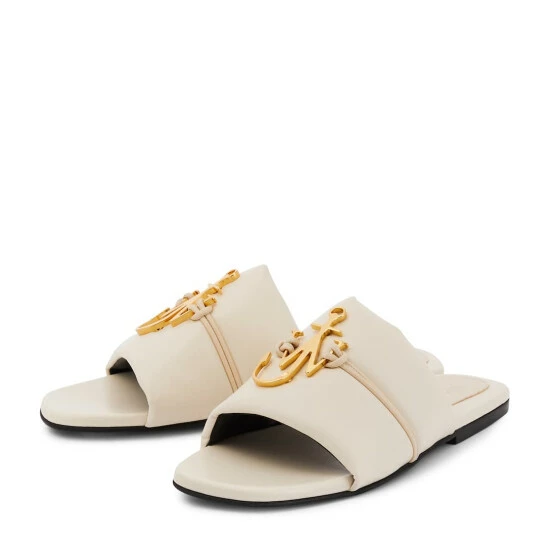 JW Anderson Anchor Leather Slides 6 JW Anderson Anchor Leather Slides - Image 4