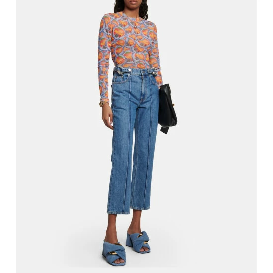JW Anderson Chain And Twist Denim Mules 3 JW Anderson Chain And Twist Denim Mules