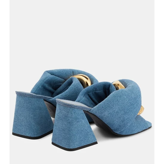 JW Anderson Chain And Twist Denim Mules 4 JW Anderson Chain And Twist Denim Mules - Image 2
