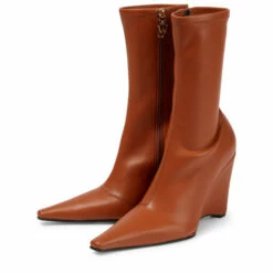 JW Anderson Wedge Faux Leather Ankle Boots -Proenza Schouler Discount Store unnamed file 683