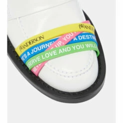 JW Anderson Elastic-trimmed Leather Loafers -Proenza Schouler Discount Store unnamed file 716