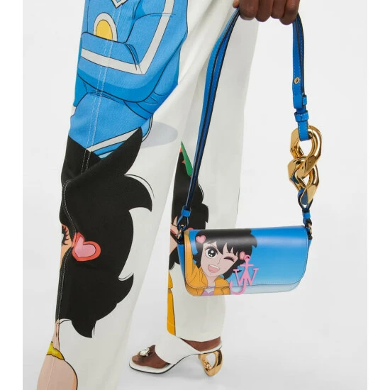 JW Anderson X Run Hany Chain Baguette Leather Bag 7 JW Anderson X Run Hany Chain Baguette Leather Bag - Image 5