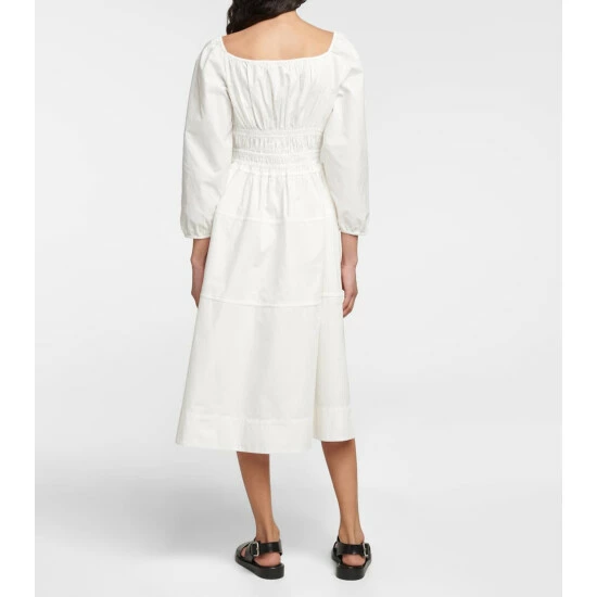 Proenza Schouler White Label Cotton Poplin Midi Dress 4 Proenza Schouler White Label Cotton Poplin Midi Dress - Image 2