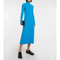 Proenza Schouler Ribbed-knit Cotton-blend Sweater Dress