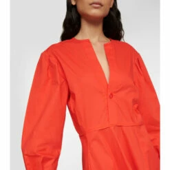 Proenza Schouler White Label Cotton Poplin Midi Dress -Proenza Schouler Discount Store unnamed file 90