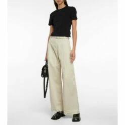 Proenza Schouler Cotton-blend Jersey Crop Top