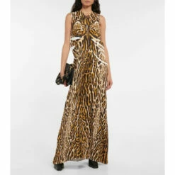 Proenza Schouler Leopard-print Crêpe Maxi Dress