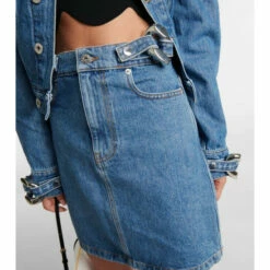 JW Anderson Chain-detail High-rise Denim Miniskirt -Proenza Schouler Discount Store unnamed file 973