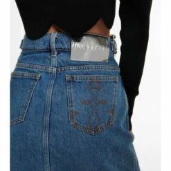 JW Anderson Chain-detail High-rise Denim Miniskirt -Proenza Schouler Discount Store unnamed file 975